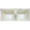 Image 2 : (2) Vintage Pyrex 501-B Yellow 1½ c Refrigerator Dish w/ (2) 501-C Ribbed Clear Lids