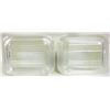 Image 5 : (2) Vintage Pyrex 501-B Yellow 1½ c Refrigerator Dish w/ (2) 501-C Ribbed Clear Lids