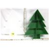 Image 2 : 15”x17” Plastic Xmas Tree Food Storage Container w/ Lid