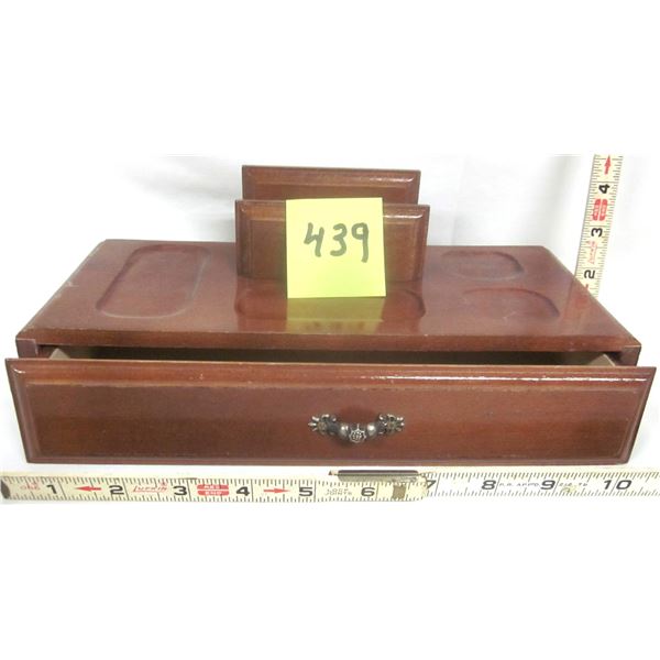 11”x 5”x 2” Wooden Men’s Jewelry Storage Box