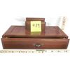 Image 1 : 11”x 5”x 2” Wooden Men’s Jewelry Storage Box