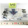 Image 3 : Assorted Galoob Mini Military Playset + (7) Mini Metal Aircraft & Transformer