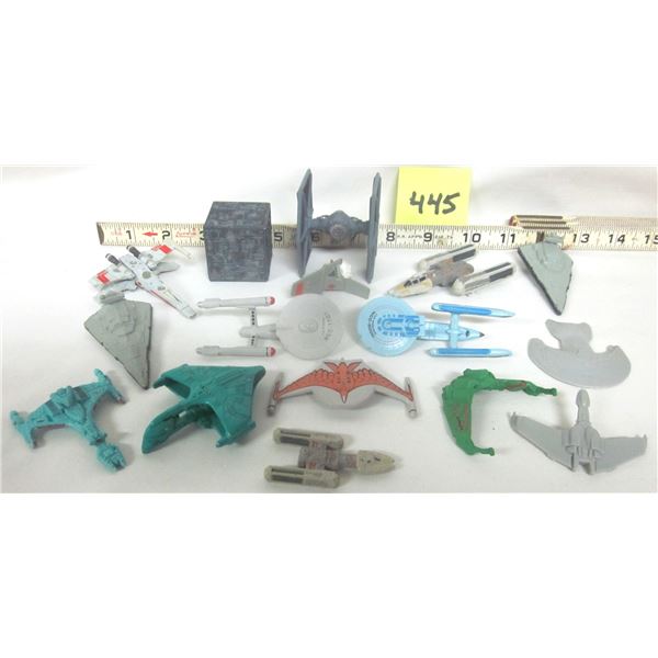 Assorted Miniature Star Wars Space Ships (Metal & Plastic)