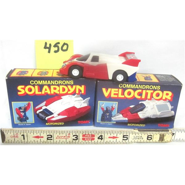 (3) 1985 McDonald’s Motorized TOMY Transformers includes (2) NOS in Box