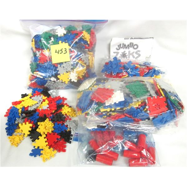 HUGE lot Zaks Geometric Plastic Building Blocks and Accessories