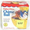Image 2 : Vintage 1973 Fisher Price #1150 Floating Plastic Roly Poly Chime Ball w/ Original Box