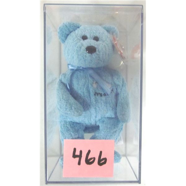 Vintage 2002 Ty Beanie Baby Bear “It’s a Boy” w/ Clear Hard Plastic Stora