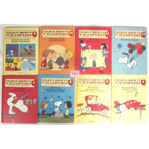 (8) Vintage 1980 Funk & Wagnalls “Charlie Brown” Encyclopedias