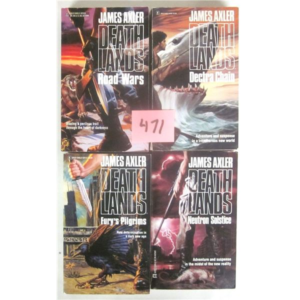 (4) James Axler “Death Lands” Paperback Novels