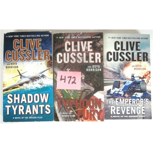 (3) Clive Cussler Paperback Novels