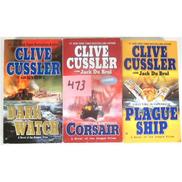(3) Clive Cussler Paperback Novels