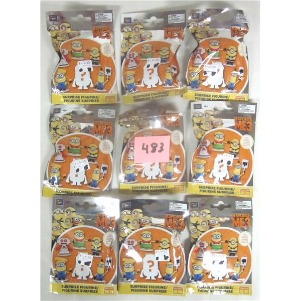 (9) NEW Sealed “Despicable Me 3” Surprise Minion Mini-Figure Series 1