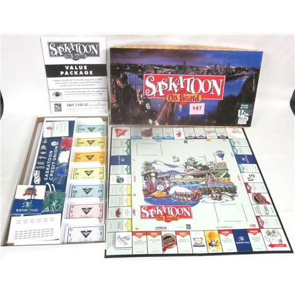 Saskatoon 2002 On Board Monopoly Style Board Game