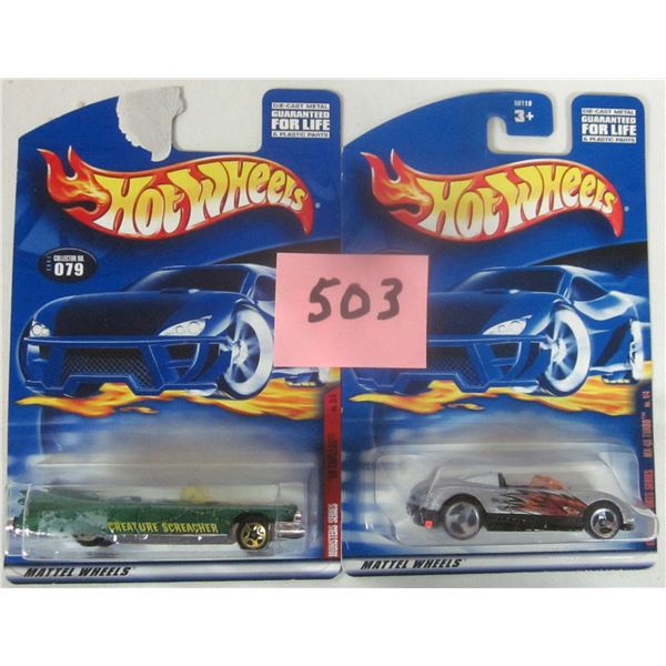 (2) New Sealed Vintage 2000 Hot Wheels. “MX-40 Turbo” & “’59 Cad