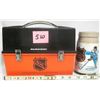 Image 1 : Vintage Aladdin NHL Plastic Lunch Box w/ Thermos **Missing Lid**