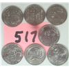Image 1 : (7) 2022-23 US “Famous American Women” 25 cent Coins