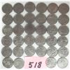Image 1 : (34) 1999-2008 US “Statehood” 25 cent Coins.  No Duplicates.