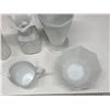 Image 5 : Vintage milk glass vases and dishes