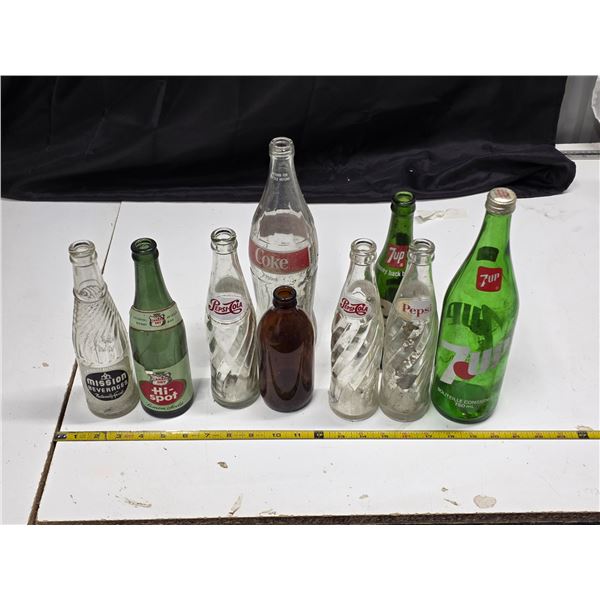 Vintage soda pop bottles