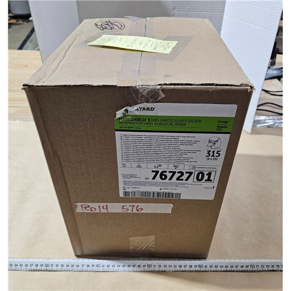 (1) Full Case of N95 Masks (9 box/case, 35 masks/box)