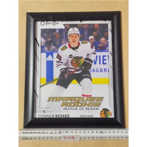 Connor Bedard Rookie Card Enlargement, Framed
