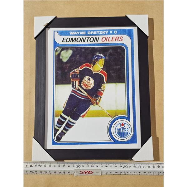 Wayne Gretzky Rookie Card Enlargement, Framed
