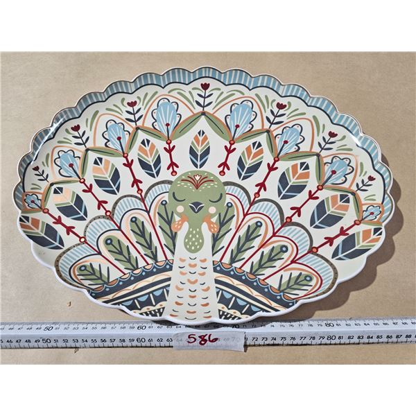 Large Decorative Turkey Platter