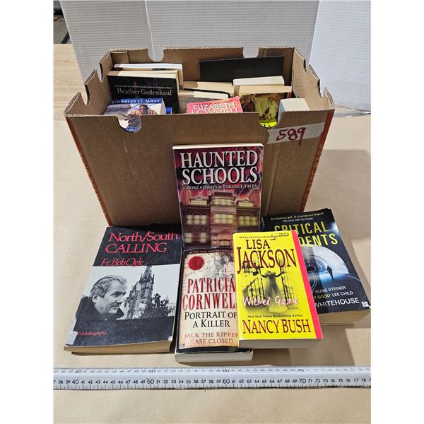Large box of Assorted Books.  Approx 4 Dozen.