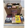 Image 1 : Large box of Assorted Books.  Approx 4 Dozen.
