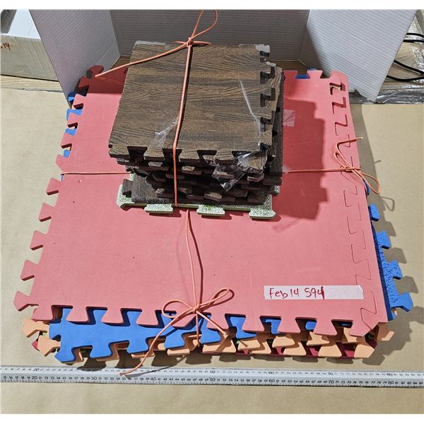 (2) Bundles Foam Floor Mats