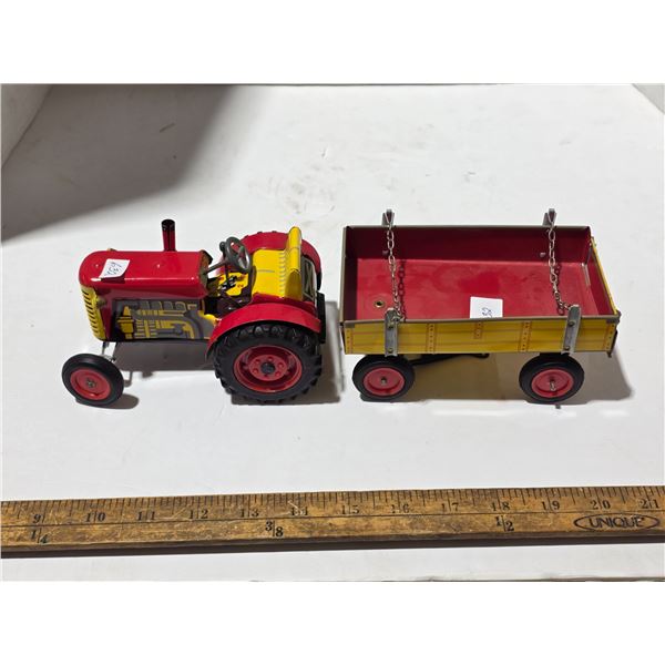 Toy tractor and wagon