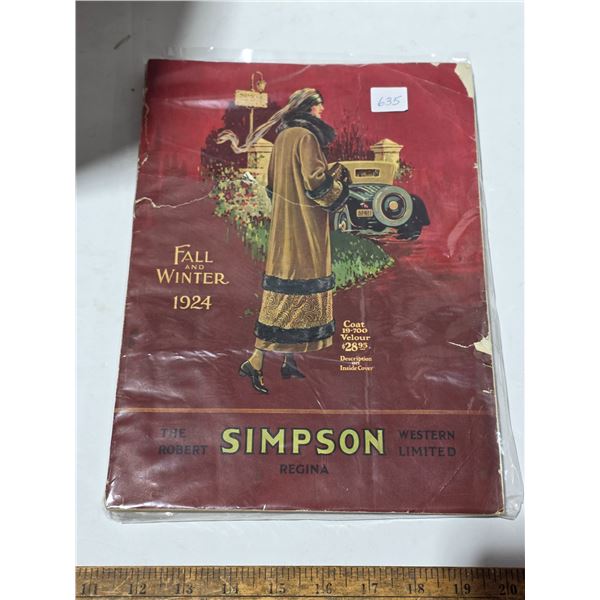 Simpsons 1924 catalogue