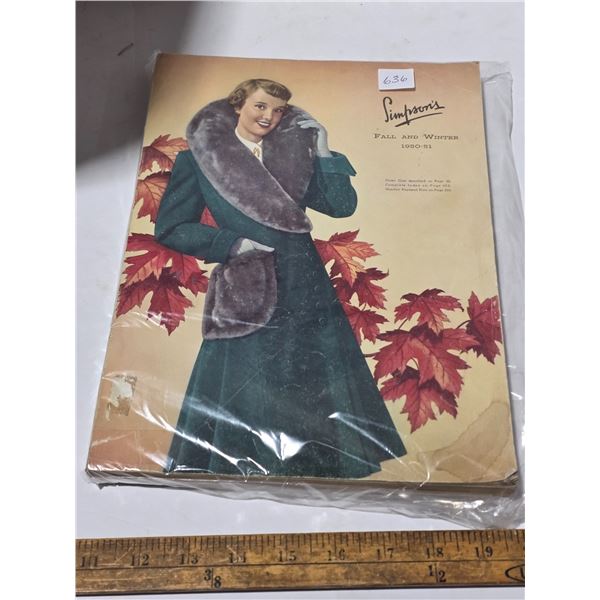 Simpsons 1950-51 catalogue