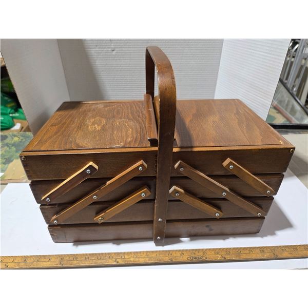 Sewing basket with contents