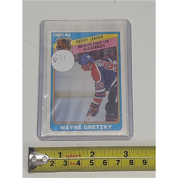 GRETZKY  84-85 OPC 382 ASSIST LEADER