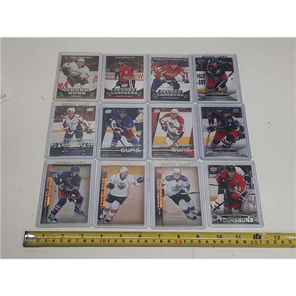 12 - UD YOUNG GUNS   3-2007-08, 1-2008-09, 2-2009-2010,3-2010-11, 3-2011-12