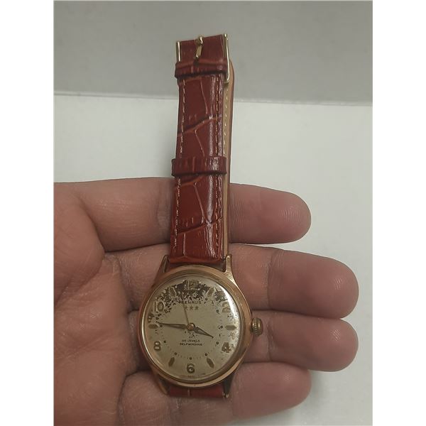 VINTAGE BENRUS 3 STAR, AUTO WIND, RUNS