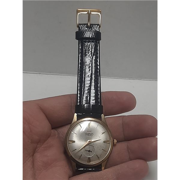 VINTAGE WALTHAM 17J, SUB-DIAL  MAN WIND, RUNS