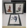 Image 1 : (3) 16 X 20  FRAMED NORMAN ROCKWELL PRINTS  WINTER, SPRING, AUTUMN