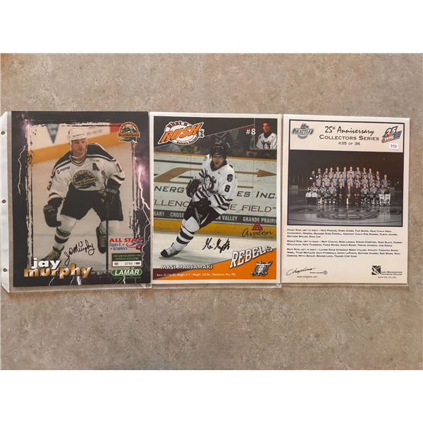 Minor League Autographed Prints (3)