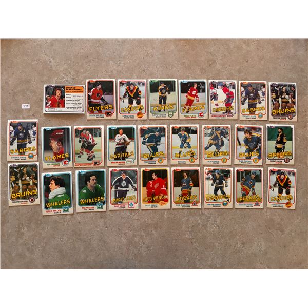 1981-82 Topps Hockey Cards (25)