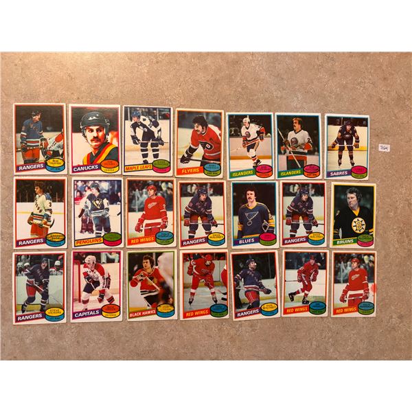 1980-81 Topps Hockey Cards (20)