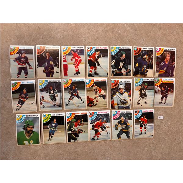 1978-79 Topps Hockey Cards (20)