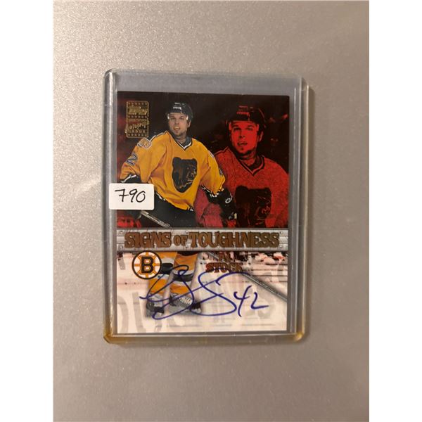 PJ Stock - Autographed Hockey Card