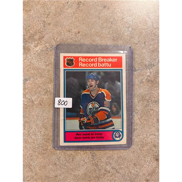 Wayne Gretzky - 1982-83 Record Breaker - Hockey Card