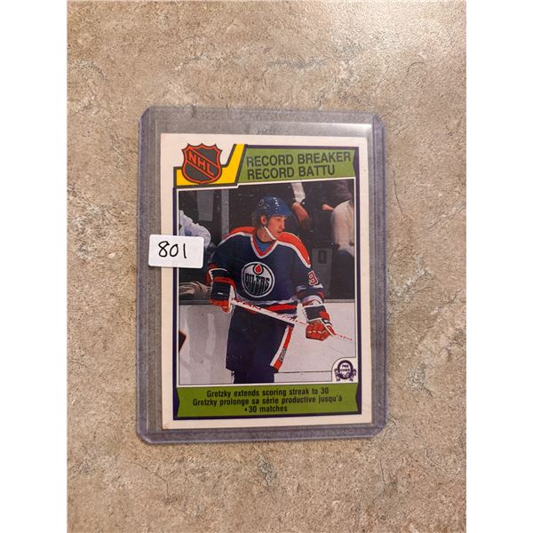 Wayne Gretzky - 1983-84 Record Breaker - Hockey Card