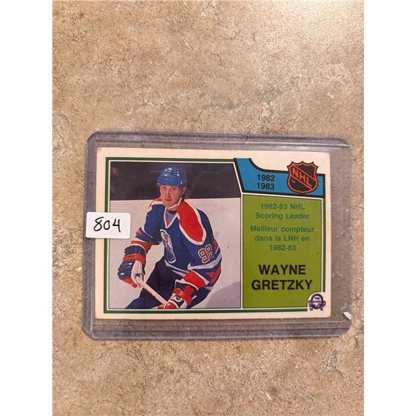 Wayne Gretzky - 1982-83 Scoring Leader - Hockey Card