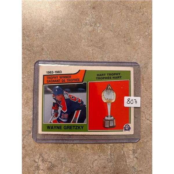 Wayne Gretzky - 1982-83 Hart Trophy Winner - Hockey Card