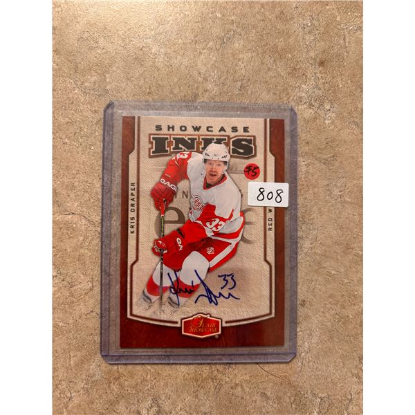 Kris Draper - Autographed Hockey Card