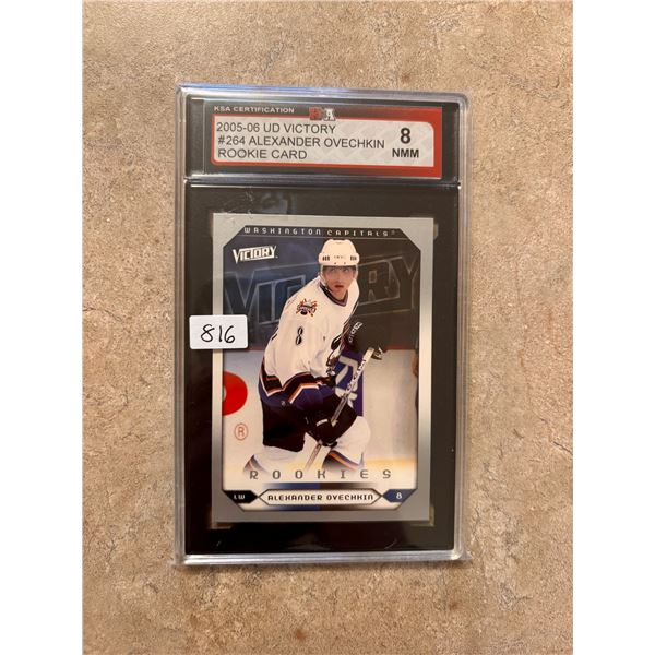 Alexander Ovechkin -  Rookie Card - Graded Near Mint / Mint